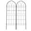 Ensemble de 4 treillis de jardin en métal 78,7 "x 19,7" antirouille pour plantes grimpantes
