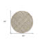 Tapis rond ivoire 8 po