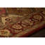 Tapis en laine à motif de losanges traditionnel rouge foncé, doré et vert sauge touffeté à la main Frias Authentic-799057732