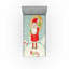 Multicolore Ambesonne Père Noël, ensemble de 2 draps Merry Xmas Snowy Forest-106772117