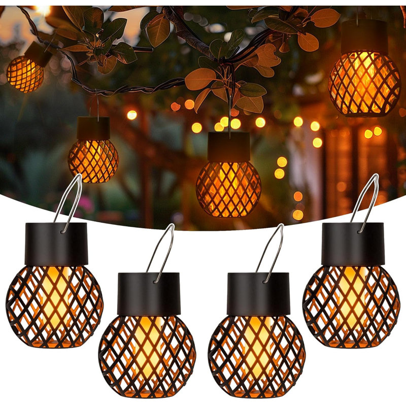 15.5cm Solar Powered Outdoor Hanging Light