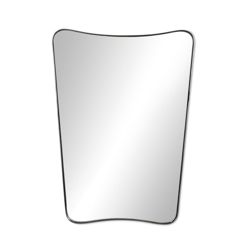 Hamza Iron Wall Mirror, Dark Antique Iron