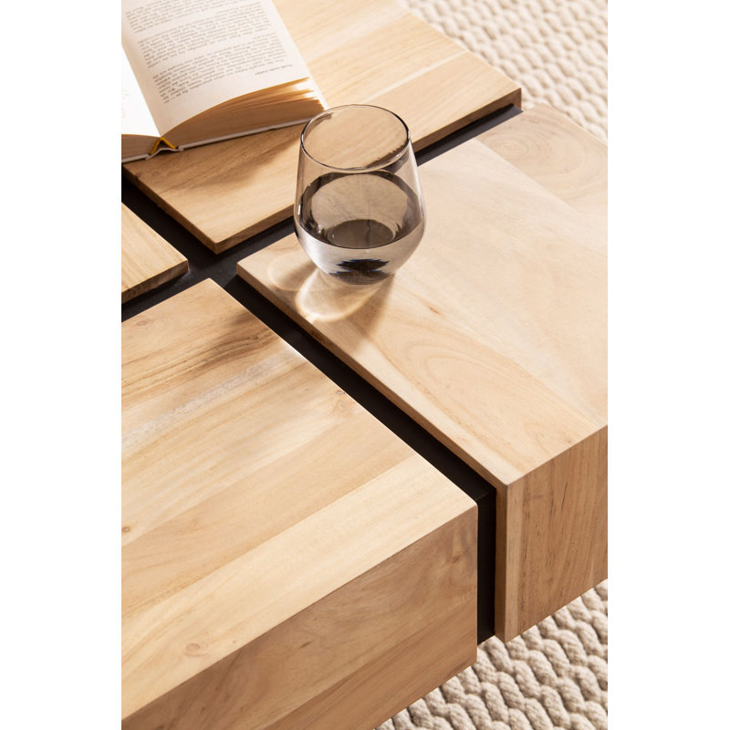 Caterin Four Leg Coffee Table, Brown