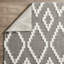 Tapis d'intérieur gris en polyester tissé à la machine Eliot-280673621