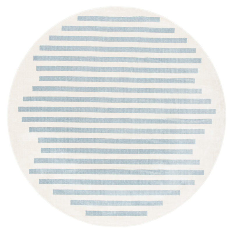 Espalda 300 Performance Striped Rug, Round 6'7"