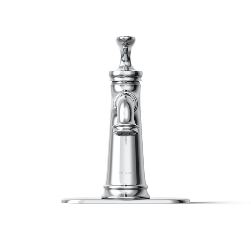 Robinet de lavabo de salle de bain à poignée simple Bellera, 1,2 gal / min, en chrome poli, 1.2, Chrome poli