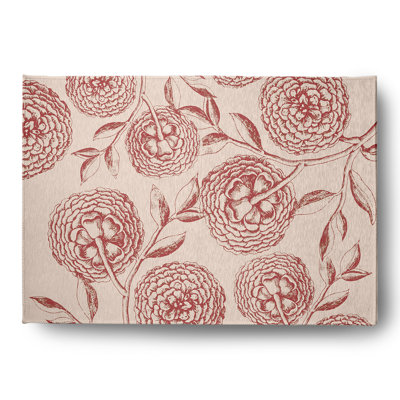 Chenille Floral Indoor Rug