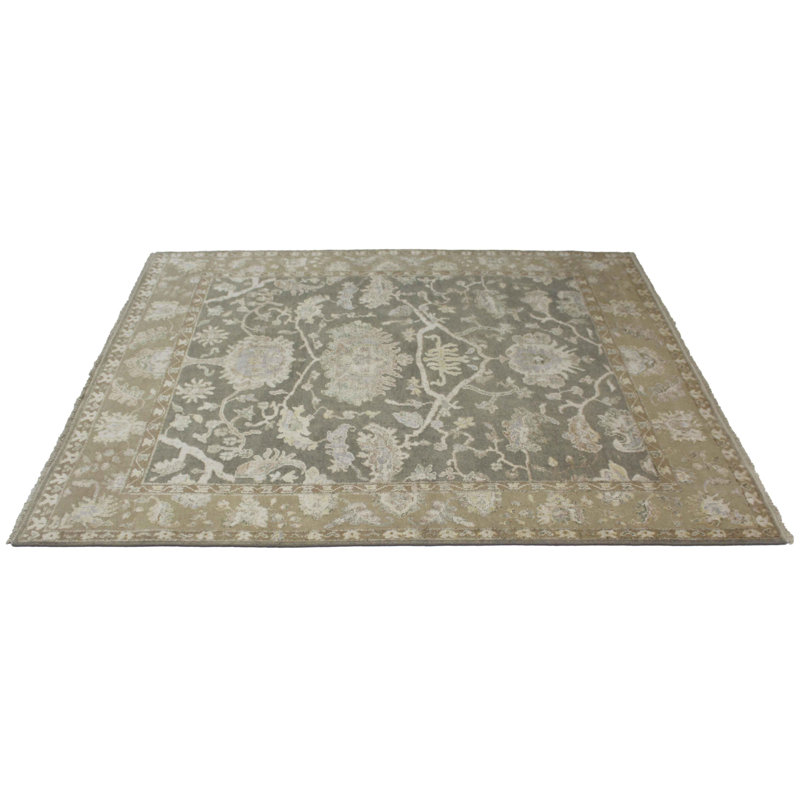 Oriental Area Rug in Light Green