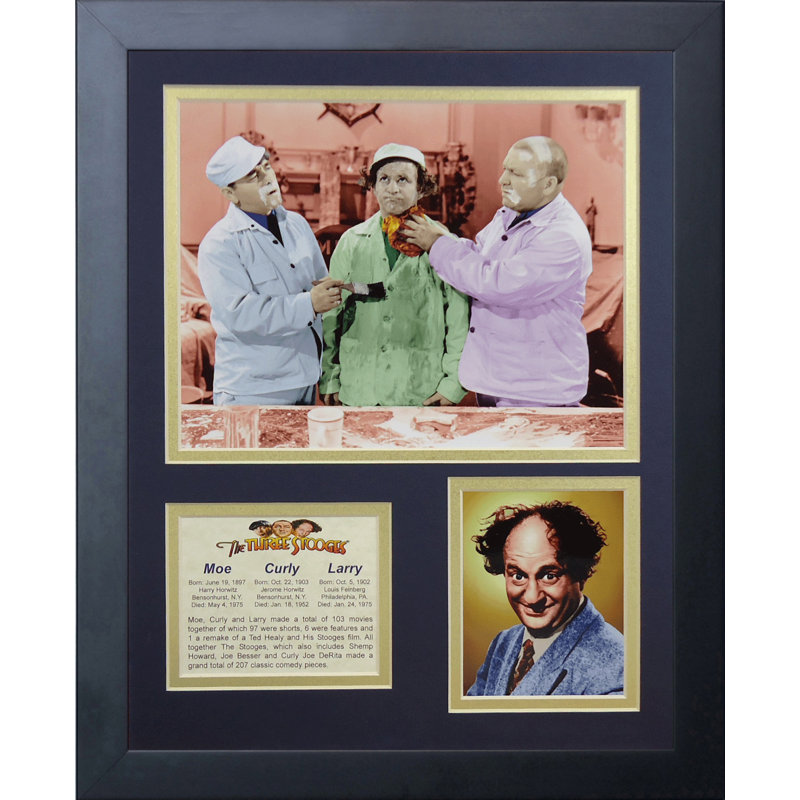 Les trois stoogess, reproduction de photo encadrée