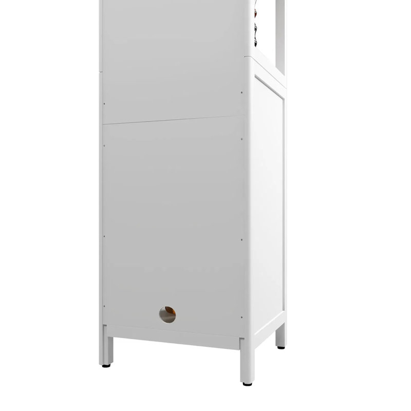 Large Capacity Multifunctional Bamboo Bathroom Storage Cabinet