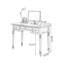 Bureau rectangulaire en bois massif brun noisette-2056757414