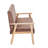 Bleona 60" Velvet Sofa For Living Room, Mid Century Modern Relaxing Armchair With Solid Wood Frame & Soft Cushion, Reading Leisure Chair With Back-107227570