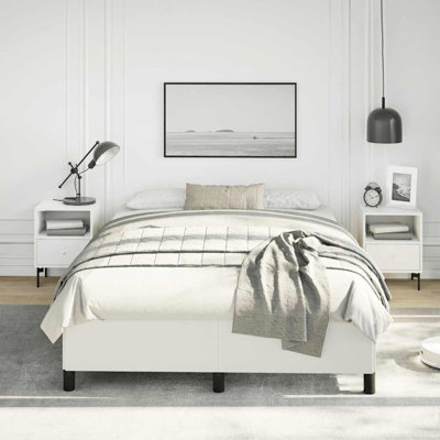 Cadre de lit Darrisha, cadre de lit plateforme tapissier, sans matelas