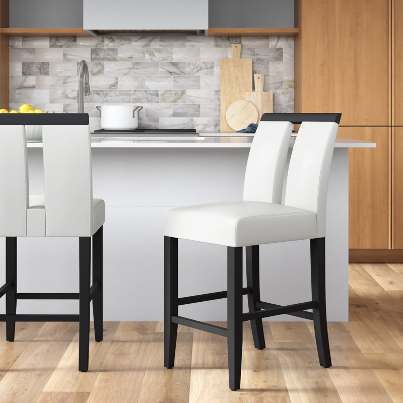 Babli 27" Counter Height Side Chair, Black