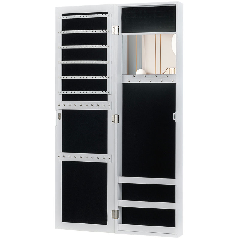Maura 12.5'' Wide Jewelry Armoire, White