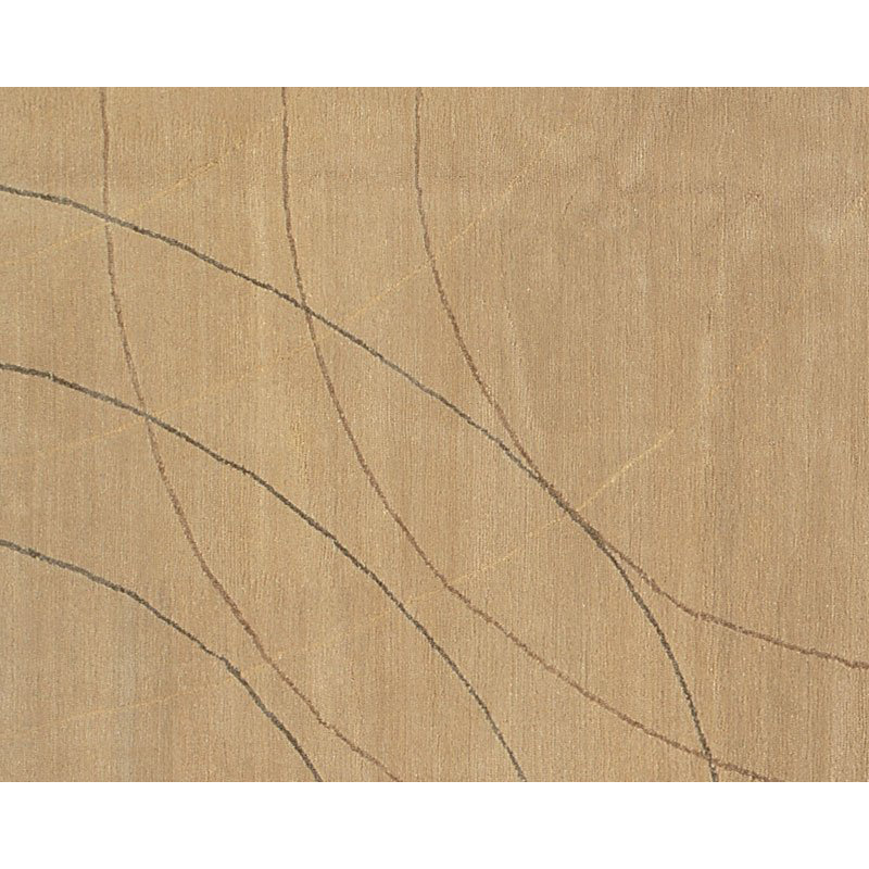 Cirque Abstract Area Rug in Beige/Neutral, Rectangle 3' x 5'