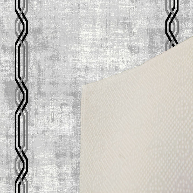 Luxurious 3D Printed Woven Carpet, 55.1 x 86.6 inches | 100% Polyester, Antibacterial, Machine Washable | Non-Slip PVC Felt Dot Underside, 0.3 in Pile Height | Perfect for Living Room, Bedroom & Home Decor