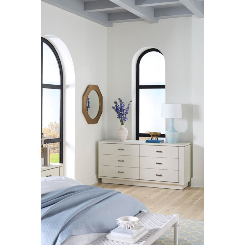 Ethan 6 - Drawer Dresser, Sand White