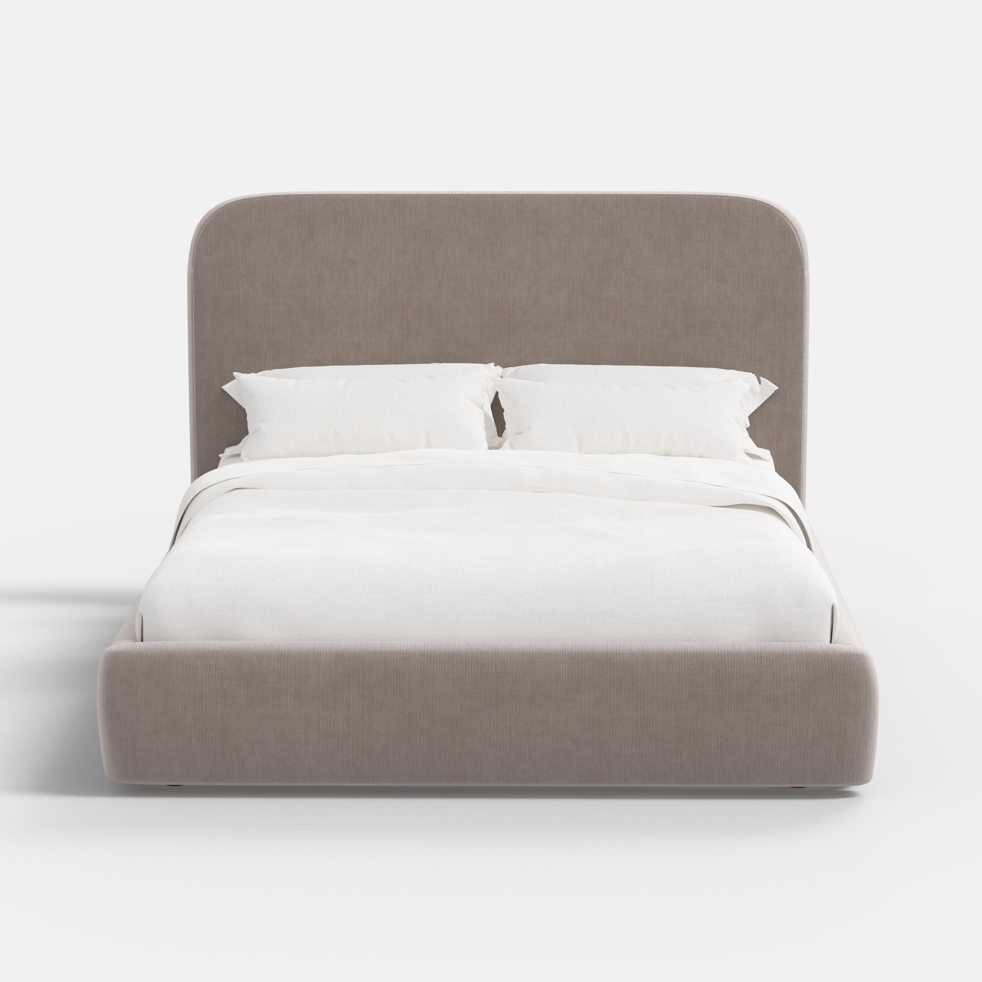 Upholstered Bed, Steel Performance Velvet, Twin