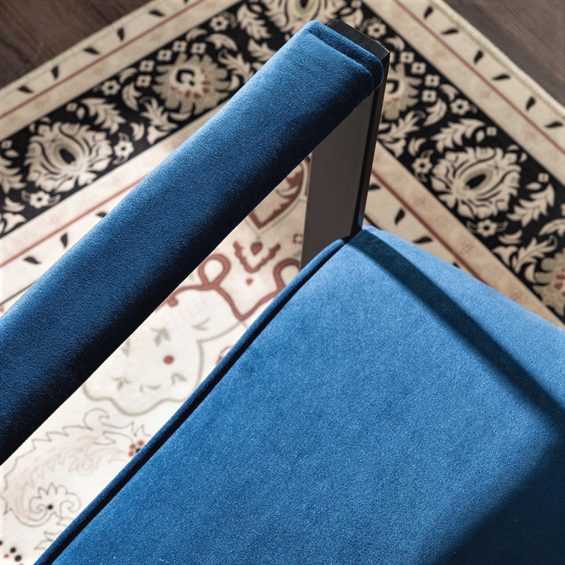 Chaise d'appoint classique Mid Century, Bleu