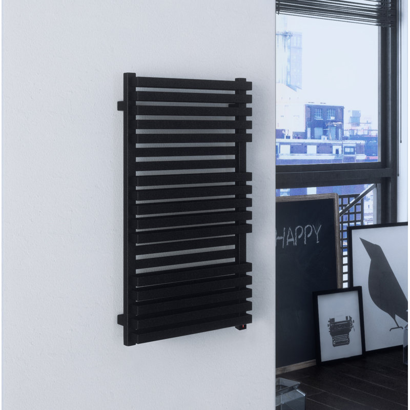 Quadrus Bold One Electric Towel Rail, 87cm H x 45cm W x 12.2cm D