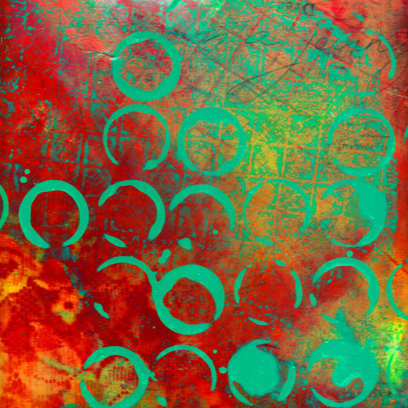 «Huldrik Sophia Buddenhagen Green Stains» par Sophia Buddenhagen - reproduction d'art sur toile tendue, H 12 po x l 12 po