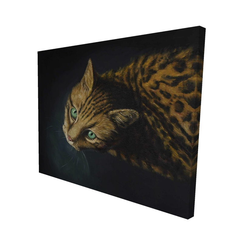Art sur toile Bengal Cat, H 60 po x l 48 po