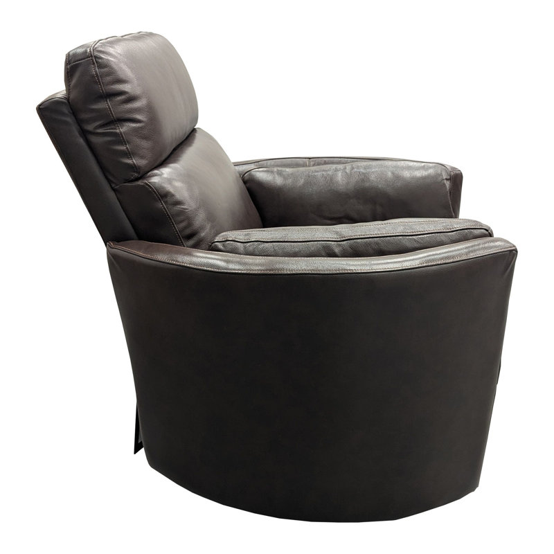 Bre Manual Swivel Glider Recliner, Brown