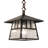8" Square Stillwater Double Bar Mission Pendant