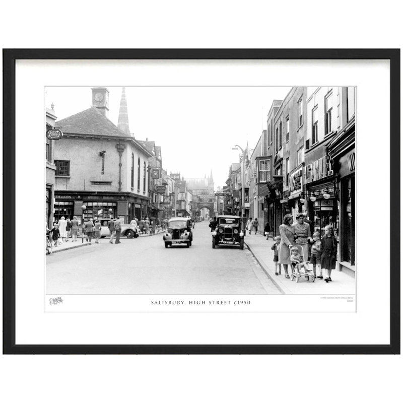 Salisbury, High Street C1950 - Single Picture Frame Print, 40cm H x 50cm W x 2.3cm D