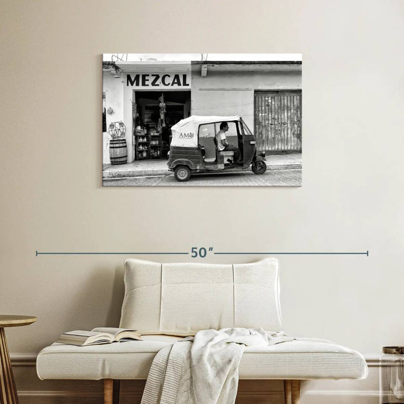 Collection Mehar Viva Mexico BW - Mezcal Tuk Tuk, H 24 po x l 36 po