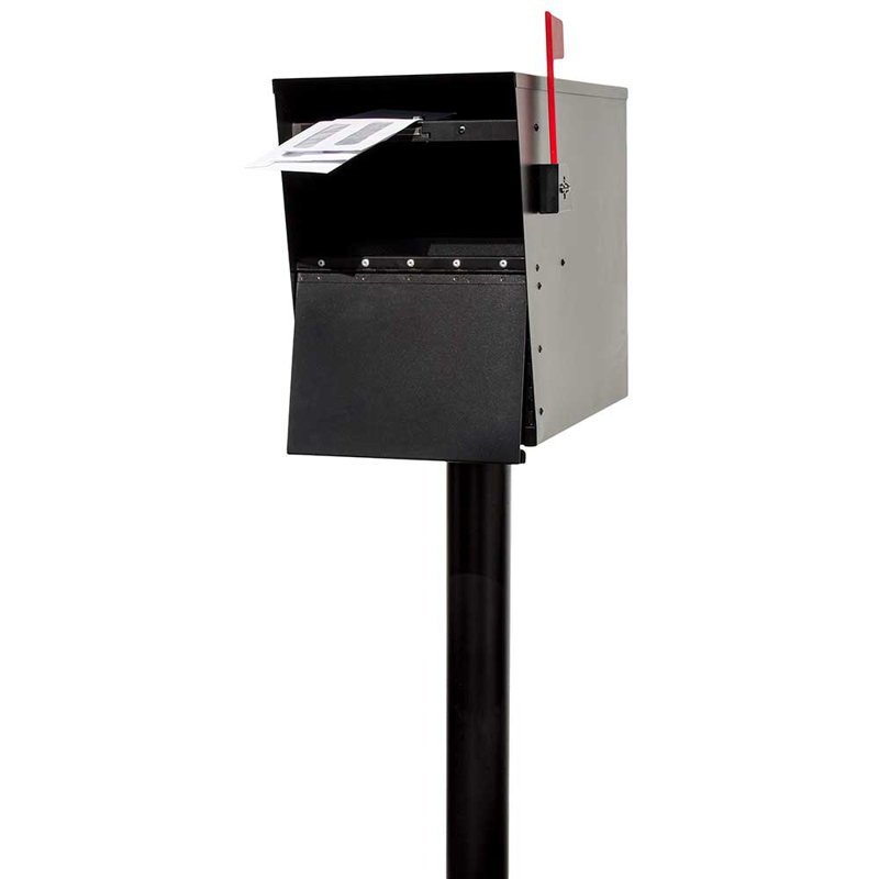 Steel Post Mounted Mailbox