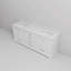 Meuble-lavabo double 80 po X P 22 po D, avec plateau en quartz blanc pour la maison-389418951