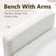 Banc rembourré en polyester 51,2 po-863799564