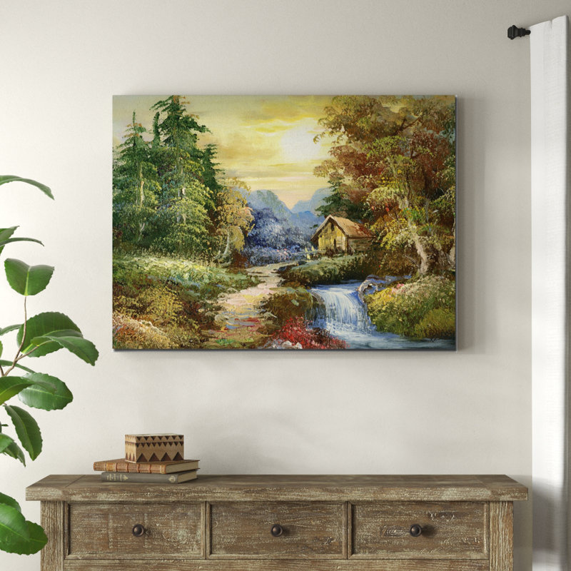 « tranquility », reproduction d’art sur toile, H 35 po x l 47 po x P 2 po