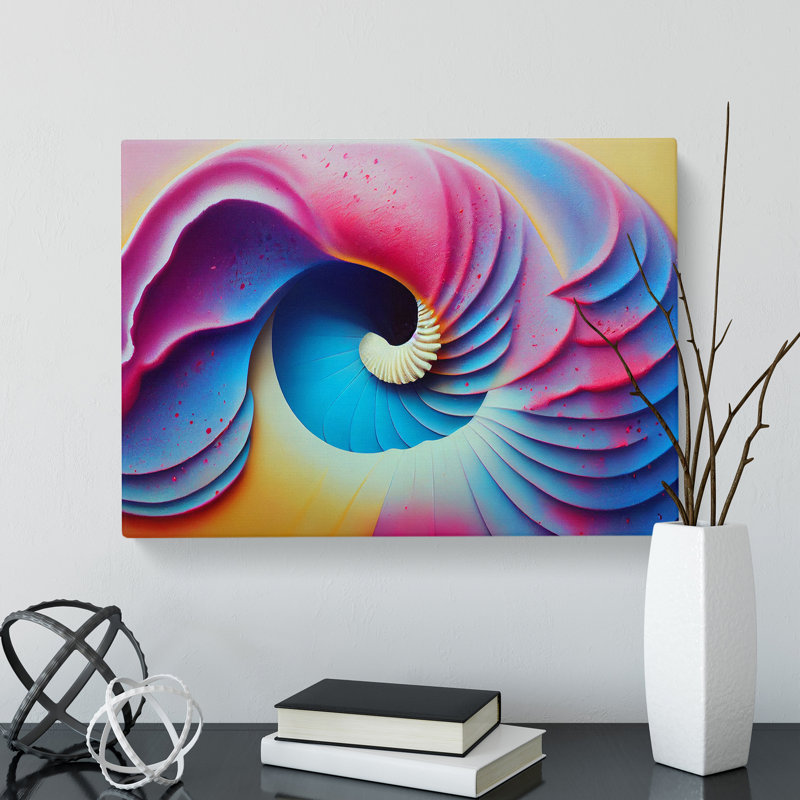Seashell Art Vol.3 Abstract - Wrapped Canvas, 40cm H x 60cm W x 3cm D