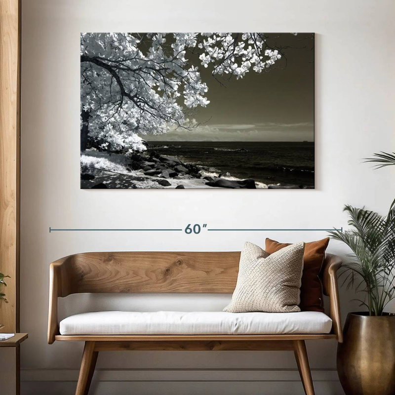 Arbre noir et blanc Harnek, H 32 po x l 48 po