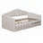 Velvet Upholstered Daybed with Trundle and USB Charging Ports-2039767635