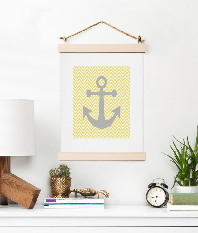 « yellow anchor », impression