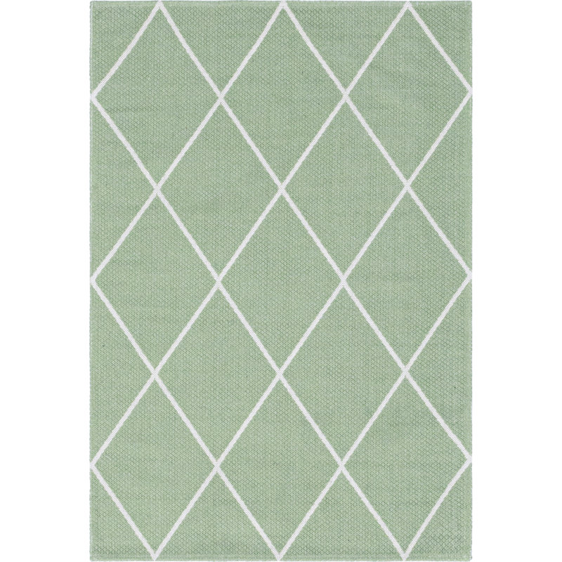 Siya Cotton Geometric Indoor Rug, Rectangle 4'2" x 6'