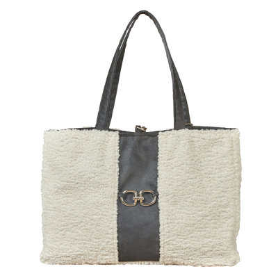 Bowsers Carry-All - Ivory Sheepskin