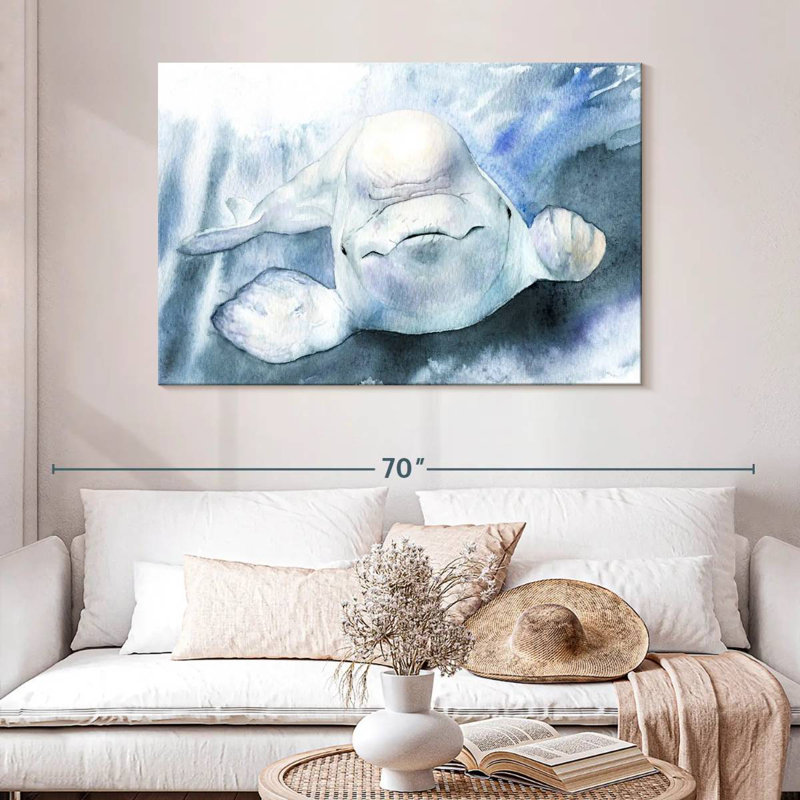 Brampt Beluga Whale, 32" H x 48" W