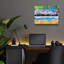 «Las Vegas Skyline» par Dean Russo, art mural en verre acrylique-1204471486