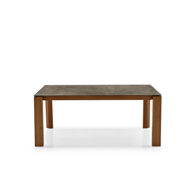 Omnia Extendable Dining Table with Wooden Legs