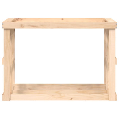 108cm W Solid Wood Log Rack