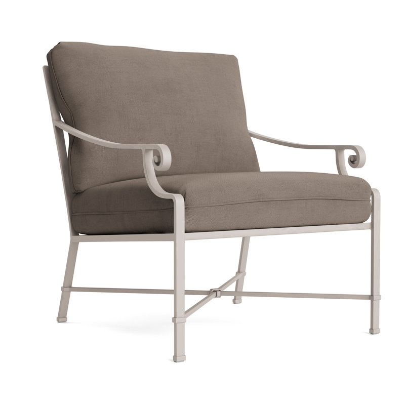 Venetian Outdoor Lounge Chair, Fusion Charcoal, Dove Smooth
