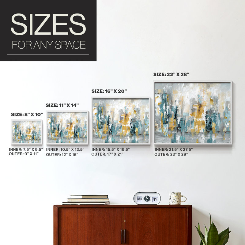 City Views II - Reproduction encadrée - Restickable, H 22 po x l 28 po, Blanc