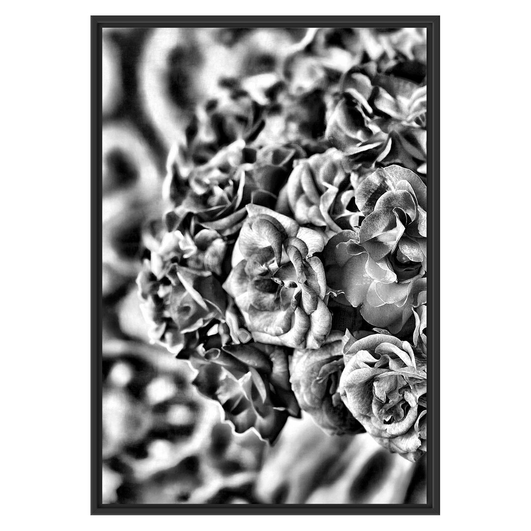 Gerahmtes Poster Pink Rose Bouquet