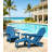 All Weather Outdoor Folding Adirondack Chairs With Ottoman And Adjustable Backrest & 1 Cup Holders-154442577