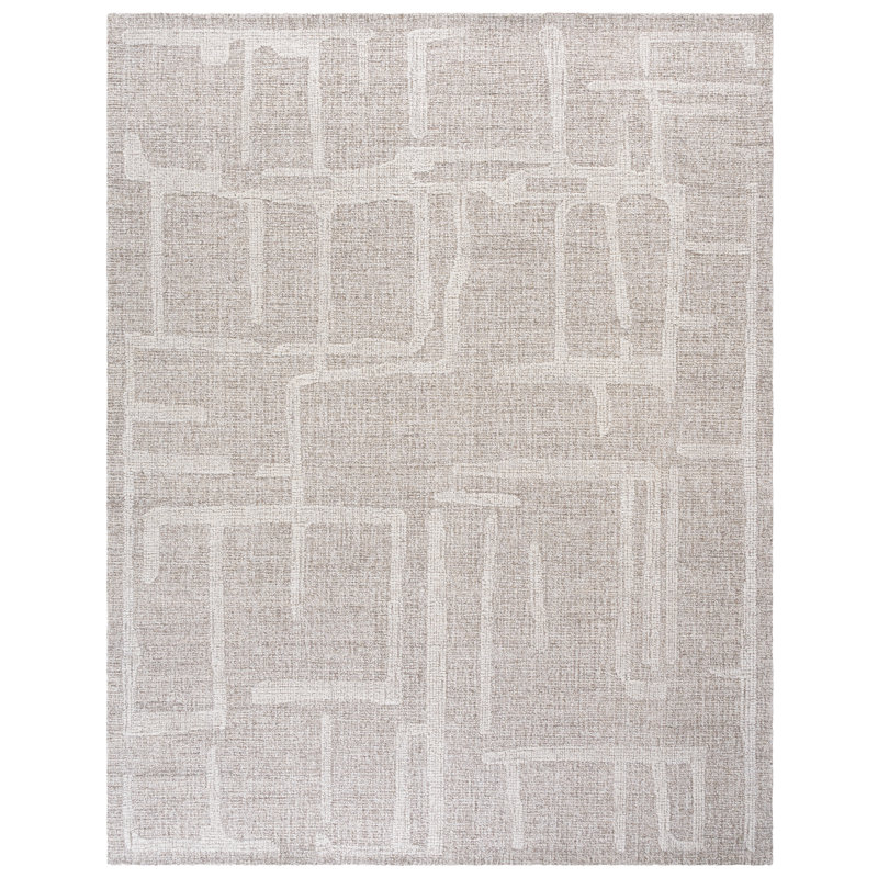 Abstract 460 Hand Tufted Wool Pile Abstract Rug, Rectangle 8' x 10'